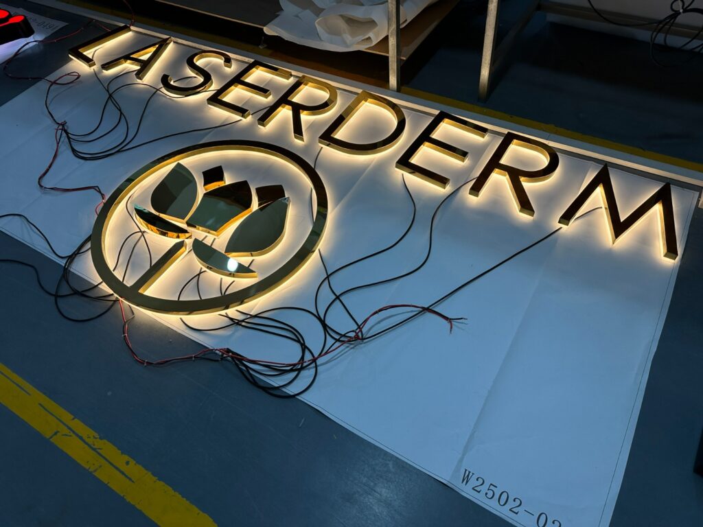 3D backlit logos