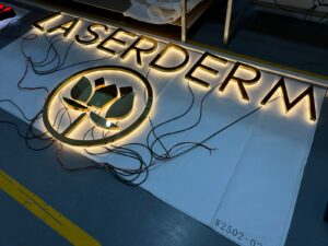 3D backlit logos