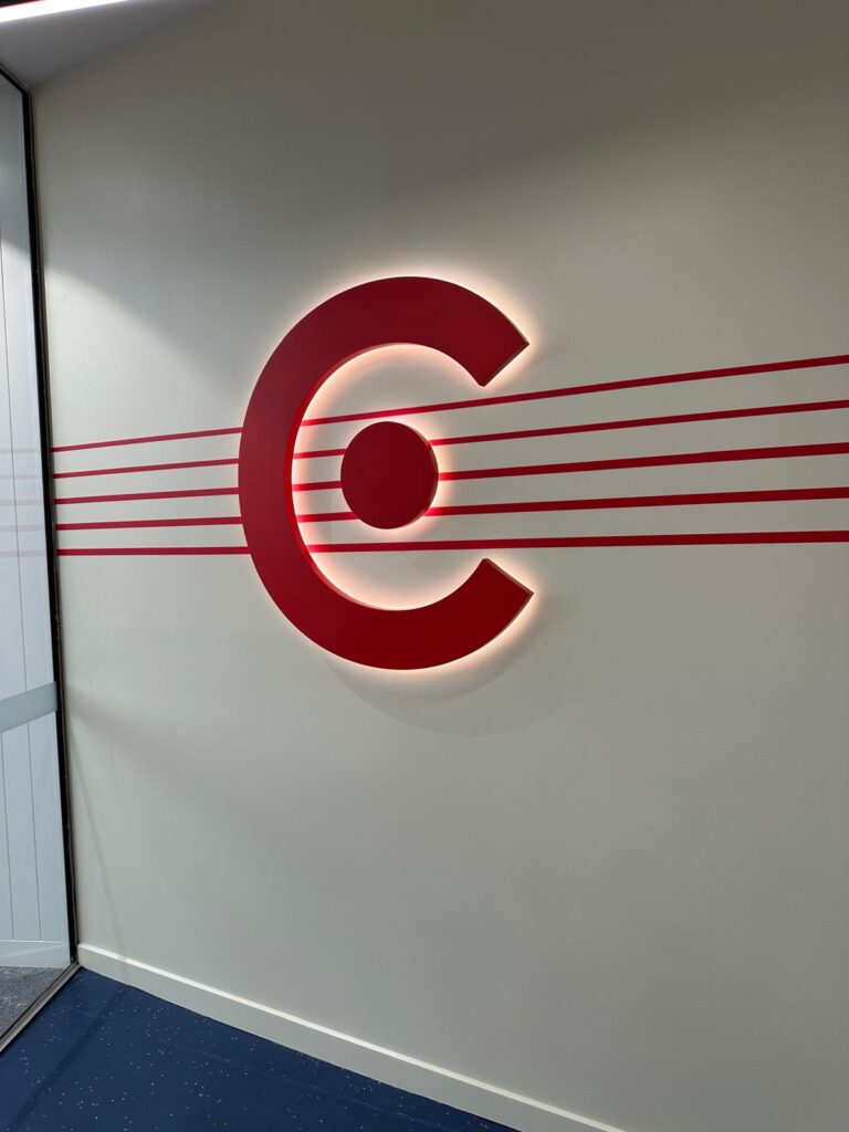 Backlit LED sign