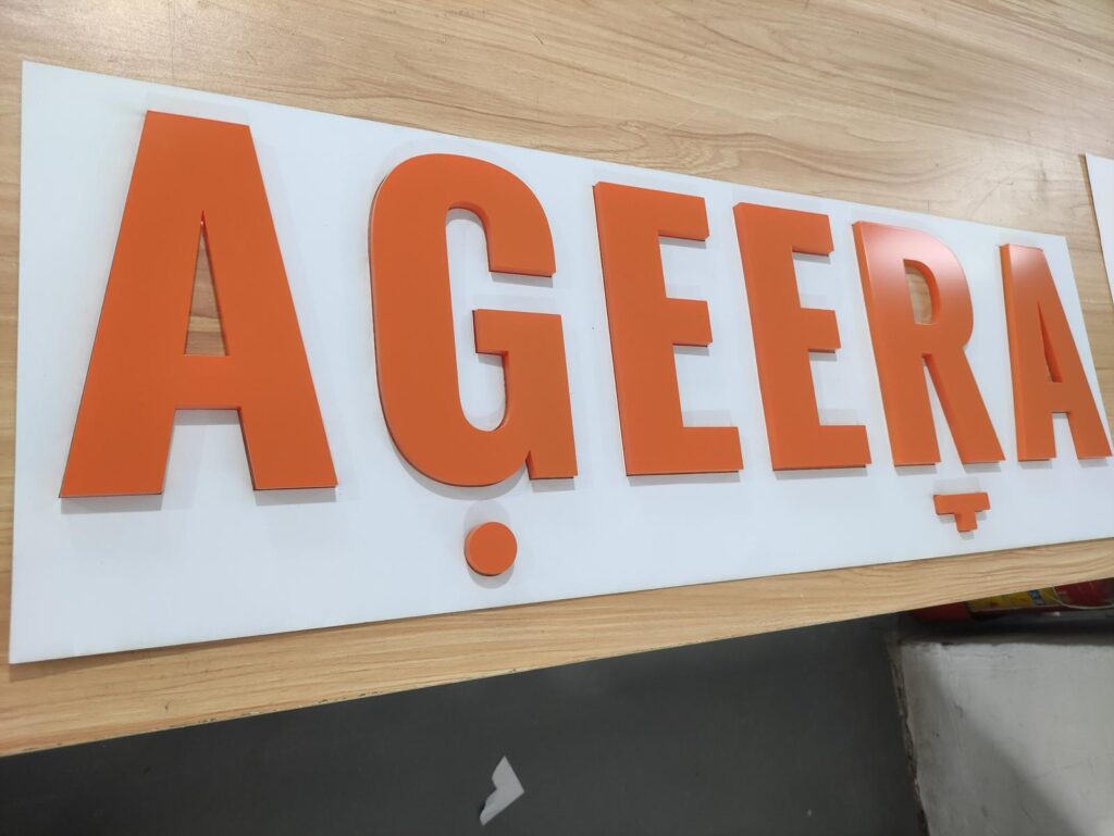 3D Non-Acrylic Letters