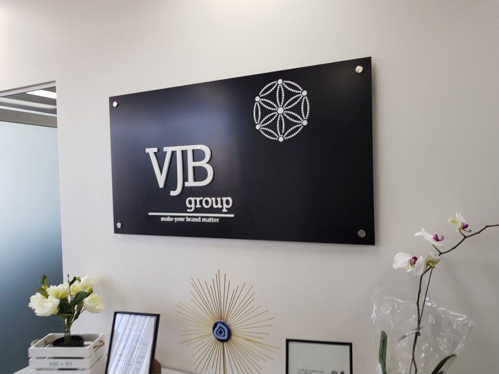 Reception office sign scaled